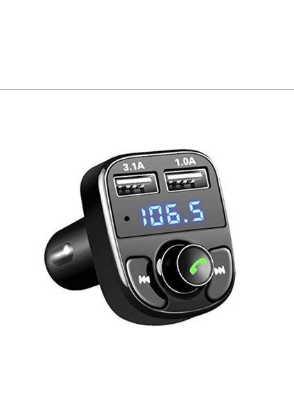 Fm Transmitter X8 - Çakmaklıktan Müzik Dinleme - Bluetooth Fm Çevirici