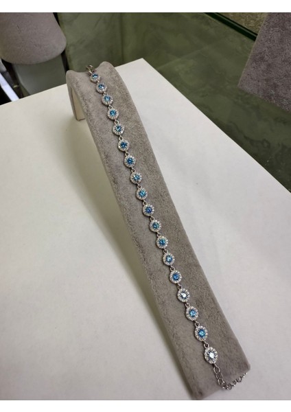 Akuamarin Su Yolu Gümüş Bileklik fiyatları