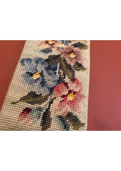 Saat Kısmı Pirinçten Goblenli Antika Avrupa Duvar Saati 105 cm 13 cm Ölçülerinde