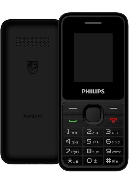 Xenium E2125 1.77'' Çift Sim Kartlı Kamerasız Tuşlu Siyah El Fenerli Asker Telefonu