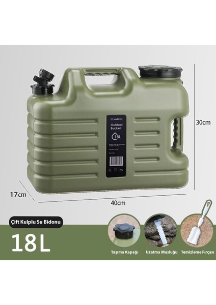 Galon Air Pe Musluklu Su Bidonu 18 Litre Yeşil fiyatları