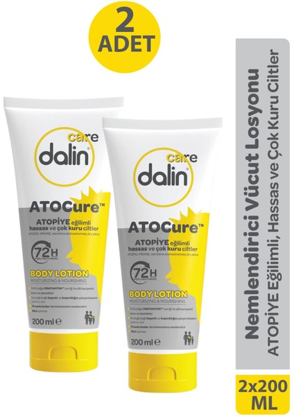 Care Atocure Nemlendirici Vücut Losyonu 200 ml 2 Adet