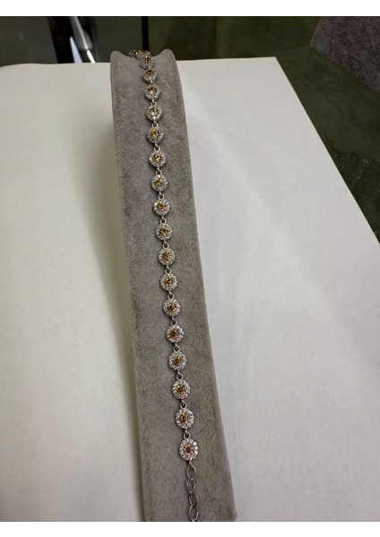 Yuvarlak Su Yolu Gümüş Bileklik