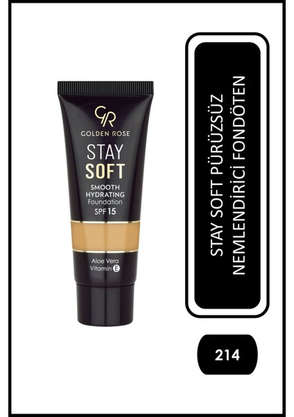 Stay Soft Smooth Hydrating Foundation - 214 - Nemlendirici Fondöten