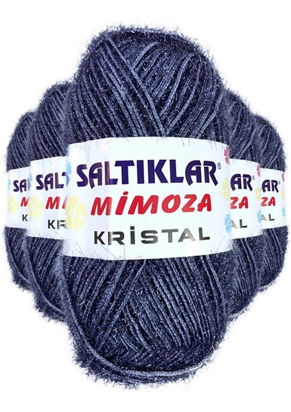 5 Adet Mimoza Kristal Işıltılı Şal Patik Yelek Ipi 36