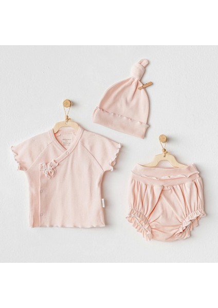 3'lü Basic Bebe Takım Salmon