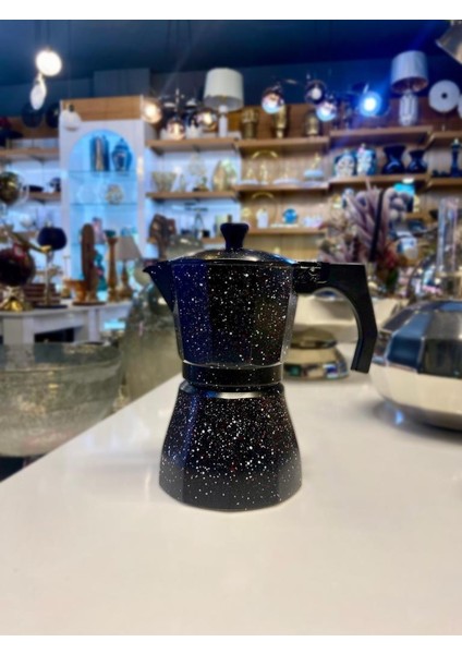 Siyah 6 Fincanlık Moka Pot