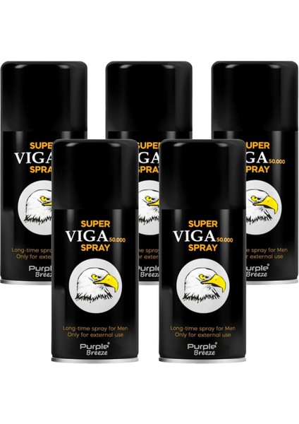 Erkeklere Özel Gecktirici 50000 Sprey - 5 Adet -