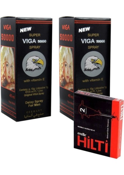 50000 Veya 15000 Erkekler İçin İlişki Süresini Uzatan Sprey 2 Kutu Hediyeli