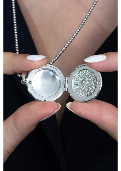 İçi Açılabilir Fotoğraf Konulabilir Resimlik Kapaklı Yuvarlak Kolye bbk50 modelleri