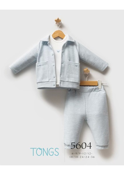 Tongs Baby Classic Bear 3'lü Takım 5604 Mavi