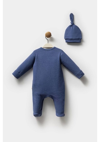 Moi Noi Şapkalı Tulum MNB1251 Navy Blue modelleri