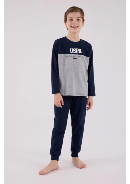 U.s. Polo Assn Uzun Kol Pijama Takım US2220-4 Lacivert fiyatları