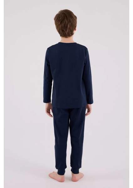 U.s. Polo Assn Uzun Kol Pijama Takım US2220-4 Lacivert fırsatları