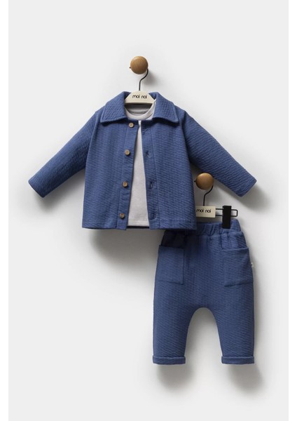 Moi Noi Ceketli Takım MNB5321 Navy Blue