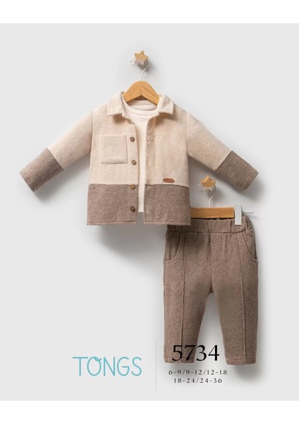 Tongs Baby Customary 3'lü Takım 5734 Kahverengi