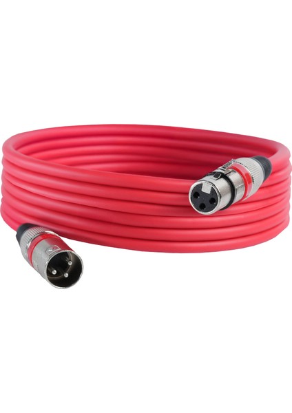 MXL-5M-RD Kaliteli XLR TO XLR 5 mt. Mikrofon Kablosu fiyatları