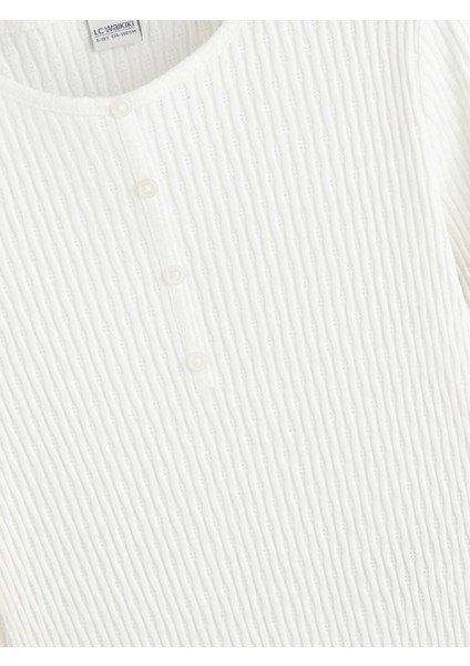 Lcw Kids Ekru Bisiklet Yaka Kız Çocuk Tişört fiyatları