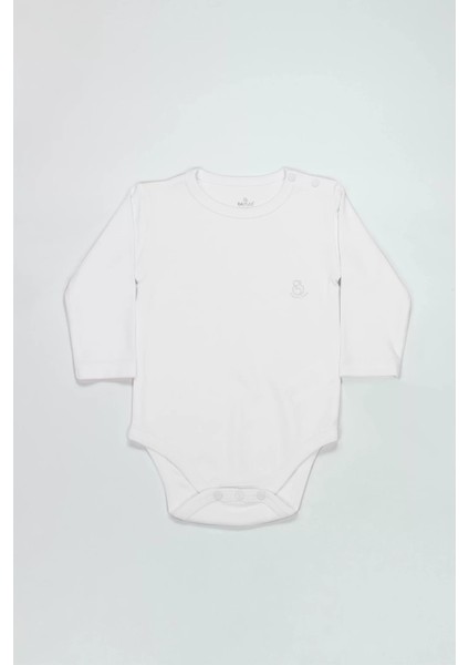 Bistyle Natural Basic Style Uzun Kol Body 17104 Beyaz