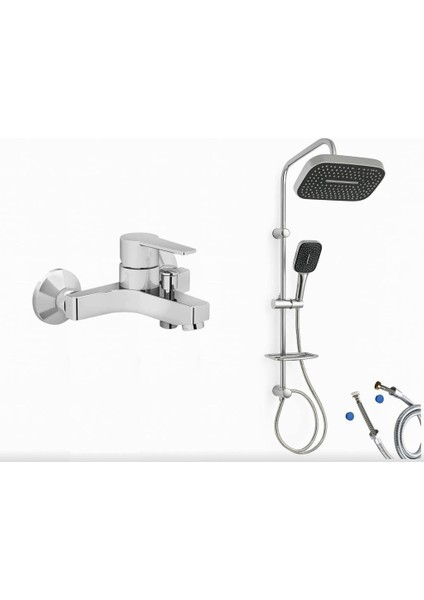 Nora S Banyo Bataryası + Doppo Prime Lux Tepe Duş Sistemi