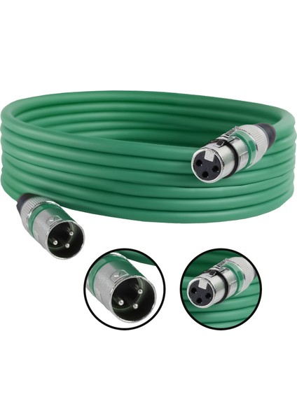 MXL-5M-GR Kaliteli XLR TO XLR 5 mt. Mikrofon Kablosu