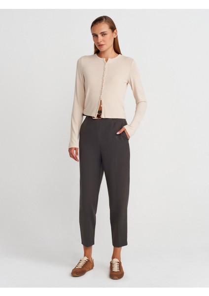 31413 Düğmeli Detaylı Hırka-Taş fırsatları