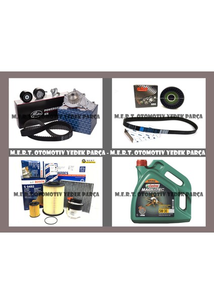 Ford C-Max 1.6 Tdci Komple Bakım Seti 2007-2010 Yağ Triger Filtre