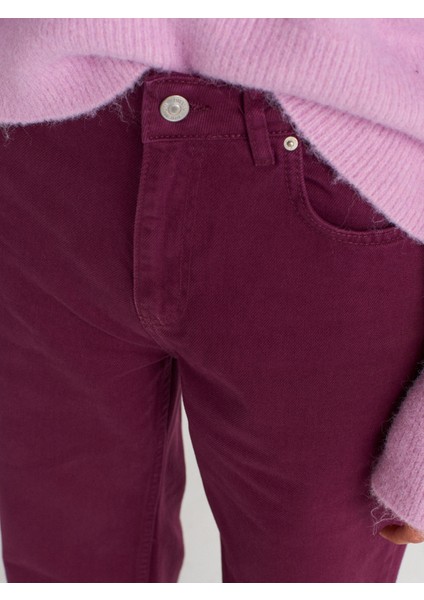 72050 Parçaboya Wideleg Denim Pantolon-Mor modelleri
