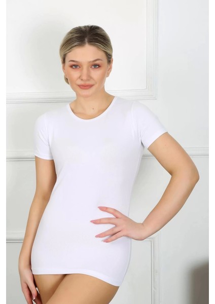 Moda Bayan Kısa Kol Body Beyaz modelleri