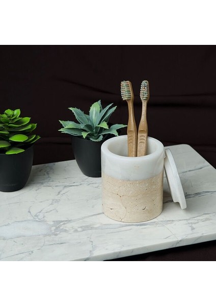 Bicolore Kapaklı Mermer Kutu fiyatları