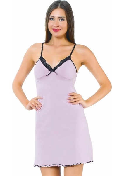 Moda Ip Askılı Gecelik Lila fiyatları