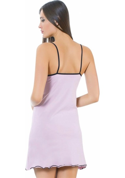 Moda Ip Askılı Gecelik Lila modelleri