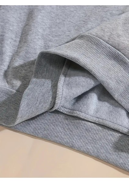 Erkek Bicycle (Bisiklet) Baskılı Sweatshirt Oversize Salaş Gri Siyah Sweatshirt fiyatları