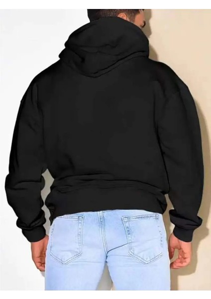 Erkek Game Over Oyun Bitti Baskılı Kapşonlu Oversize Salaş Kırmızı Siyah Sweatshirt fiyatları
