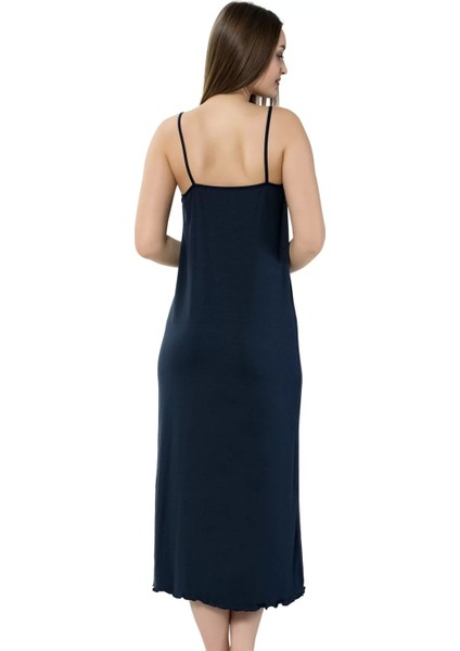 Moda Bayan Ip Askılı Uzun Gecelik Siyah fiyatları