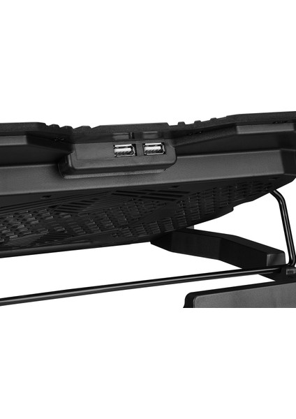 Mistral Kırmızı LED Lşıklı 5 Fanlı Yükseklik Ayarlı LCD Göstergeli Notebook Soğutucu Laptop Soğutucu fırsatları