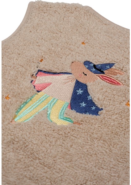 Magic Rabbit Peluş Yelek - Bej