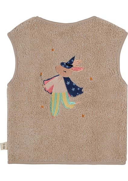 Magic Rabbit Peluş Yelek - Bej fiyatları