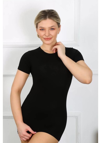 Moda Bayan Kısa Kol Body Siyah modelleri