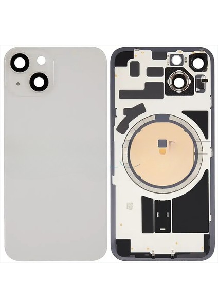 Apple iPhone 14 Plus Full Arka Kapak Orijinal Kemer Lensli (Cam) Beyaz fiyatları