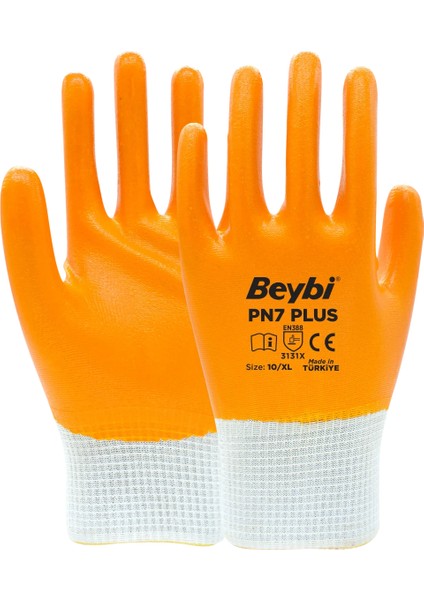 Pn7+ Polyester Örme Nitril Eldiven(12 Adet)
