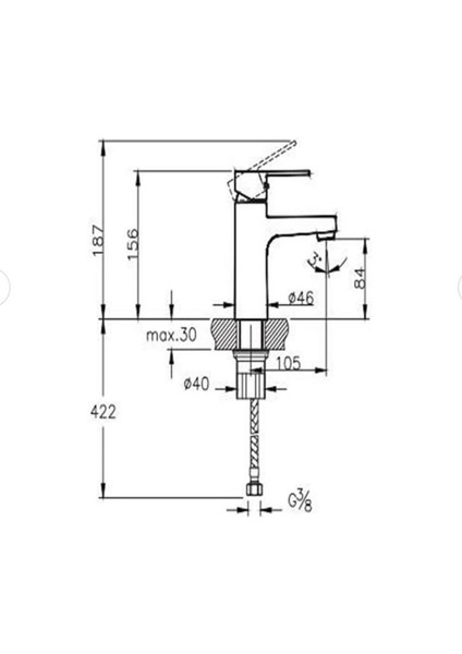 Nora S Banyo Bataryası + Nora S Lavabo Bataryası + Doppo Prime Lux Tepe Duş Sistemi indirimleri