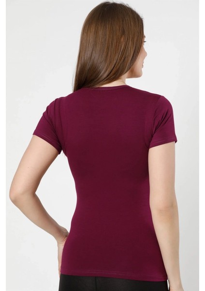 Moda Bayan Kısa Kol Body Mor fiyatları