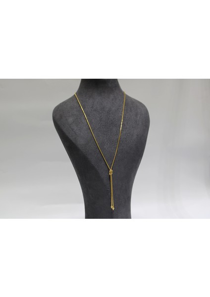 14 Ayar Altın Aşk Düğümü Şık Kolye