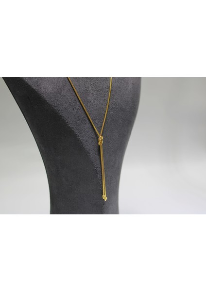 14 Ayar Altın Aşk Düğümü Şık Kolye fiyatları