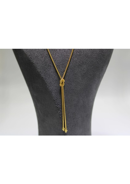 14 Ayar Altın Aşk Düğümü Şık Kolye indirimleri