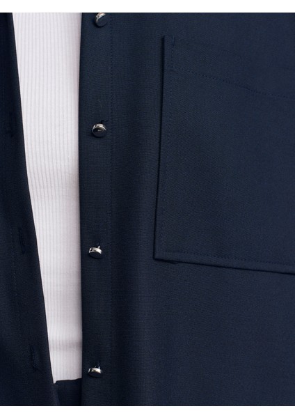 50522 Oversize Gömlek-Lacivert fırsatları