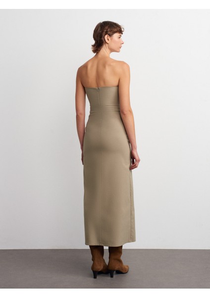 90758 Straplez Elbise-Çağla fiyatları