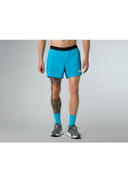 M Breeze Short 5in Erkek Outdoor Koşu Şort NF0A892ND7R1 Mavi modelleri