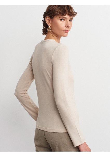 31544 Düğmeli Uzun Kollu Top-Taş fiyatları